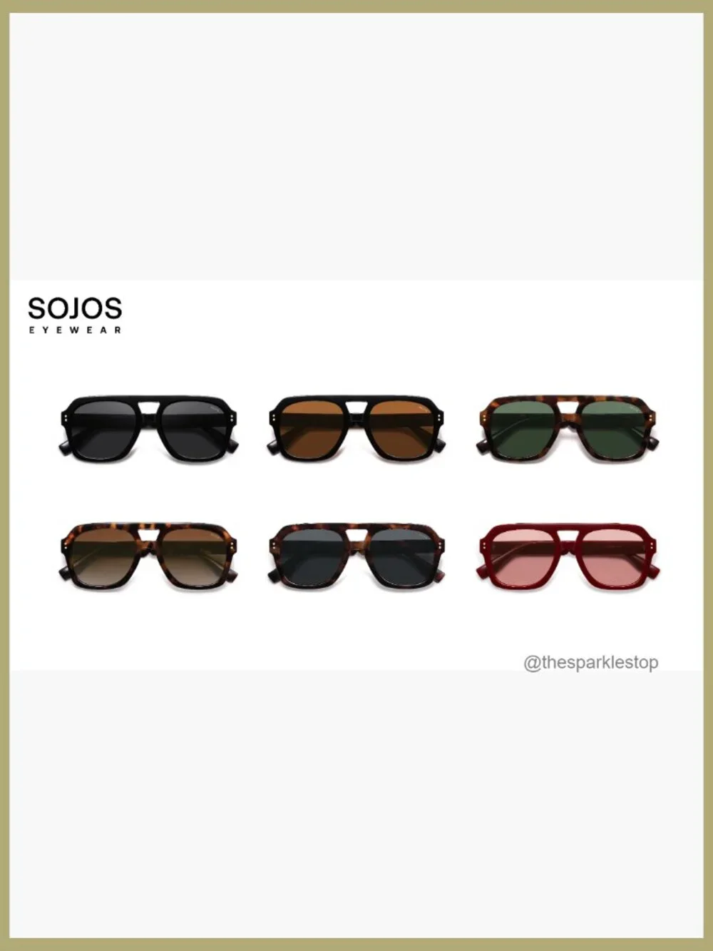 Retro Polarized Aviator Sunglasses with TAC Lenses